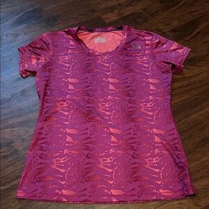Under Armour Pink and Purple Short Sleeve Tee